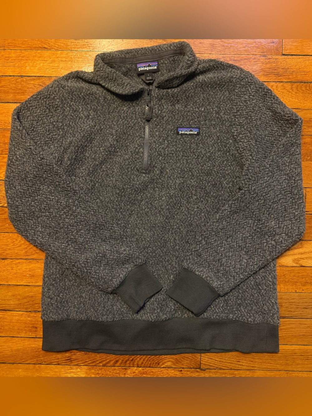 Patagonia Pullover Woolyester Fleece Forge Gray Half-Zip